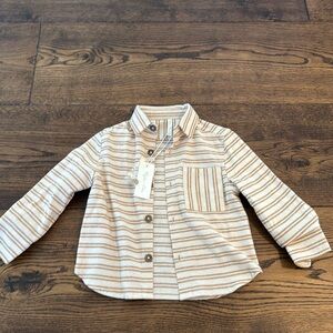 Rylee & cru NWT striped button down size 2/3y